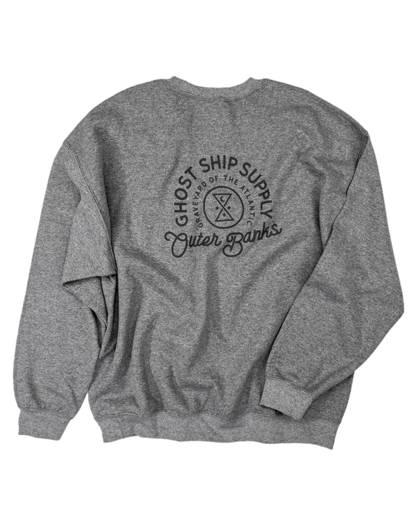 Athletic Gray Insignia Crewneck - GHOSTSHIP.Supply