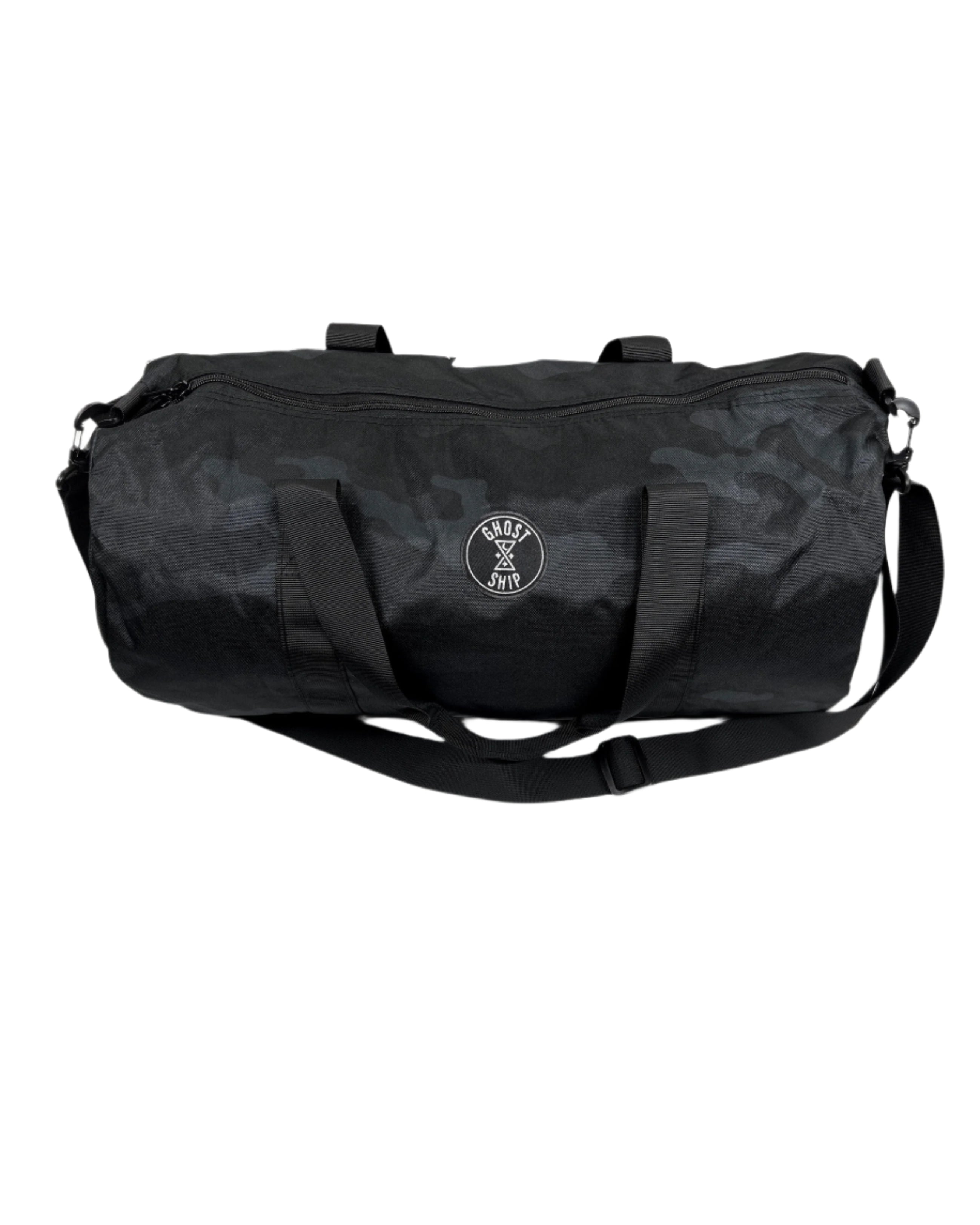 Black Camo Print Ominous Skull Duffle Bag - GHOSTSHIP.Supply