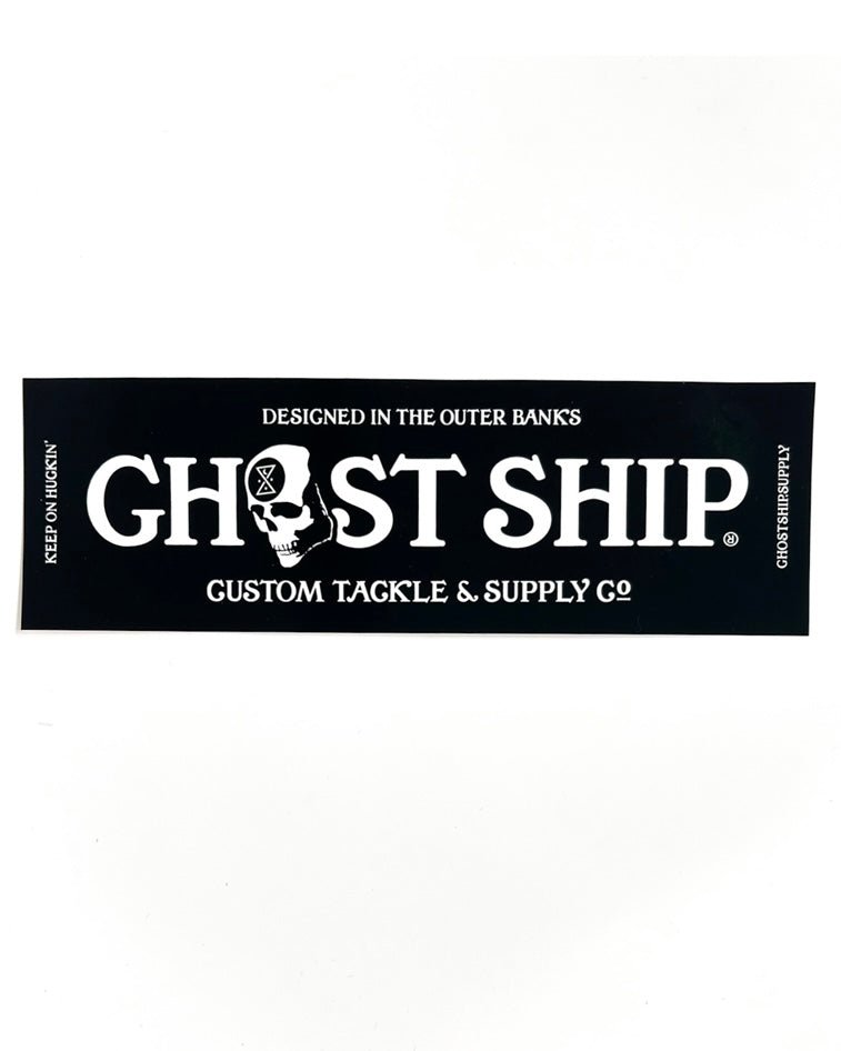 Custom Tackle & Supply Co Logo on Rectangle Sticker - JUMBO - GHOSTSHIP.Supply