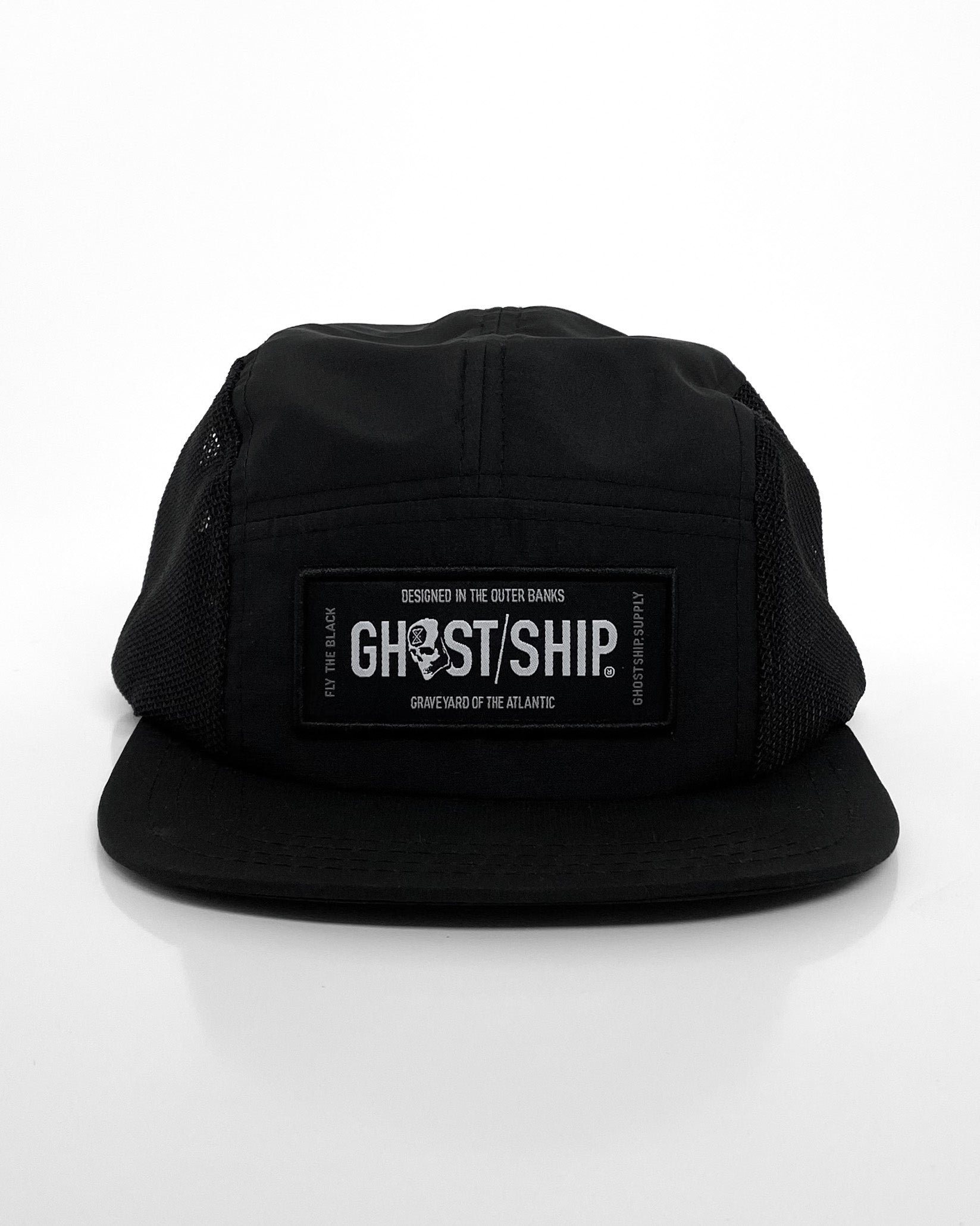 Ghost Ship Black UV Lite Runner Hat - GHOSTSHIP.Supply