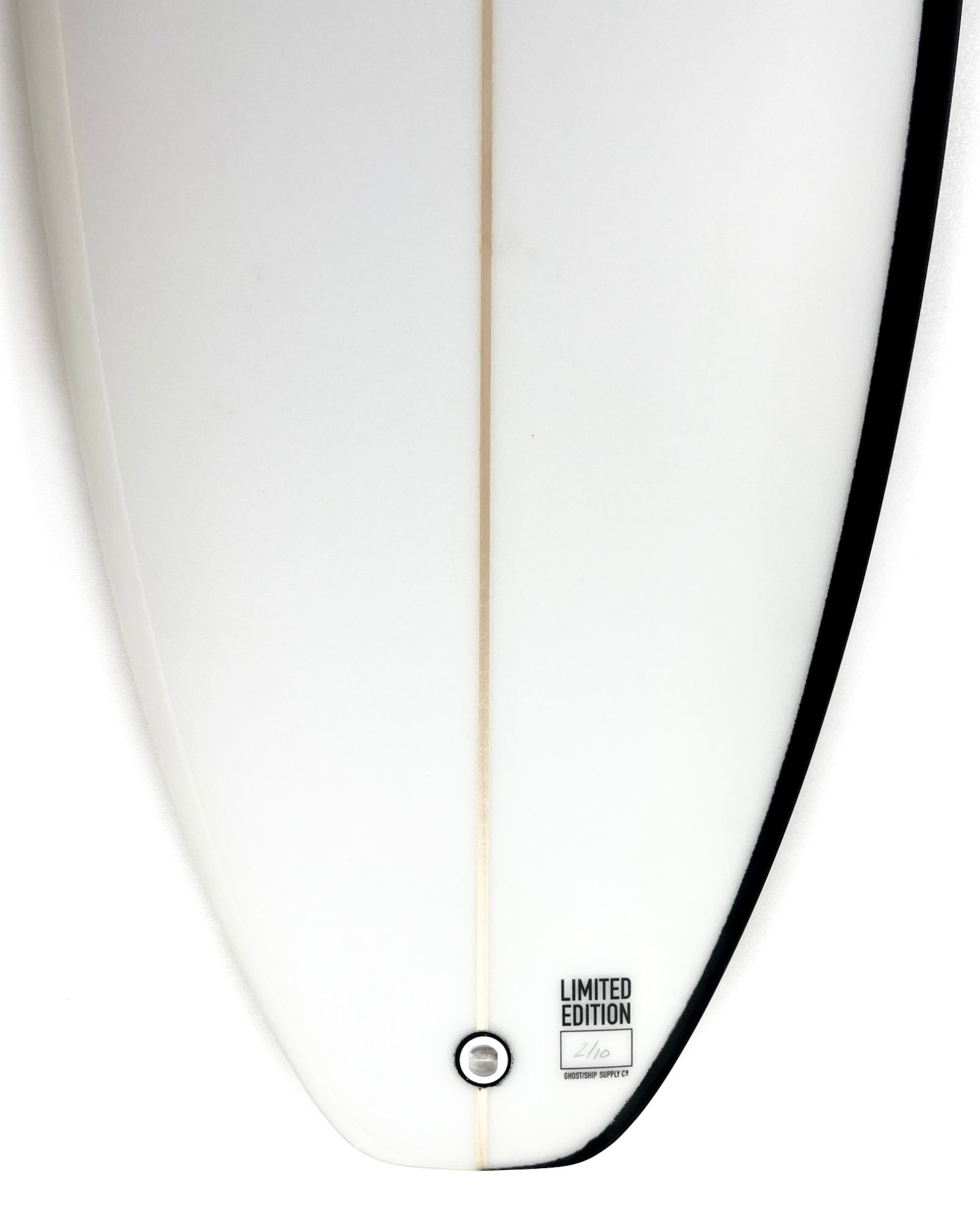 Ghost Ship x Josh Peterson Black & White Vee Twin Surfboard 6’10” - GHOSTSHIP.Supply