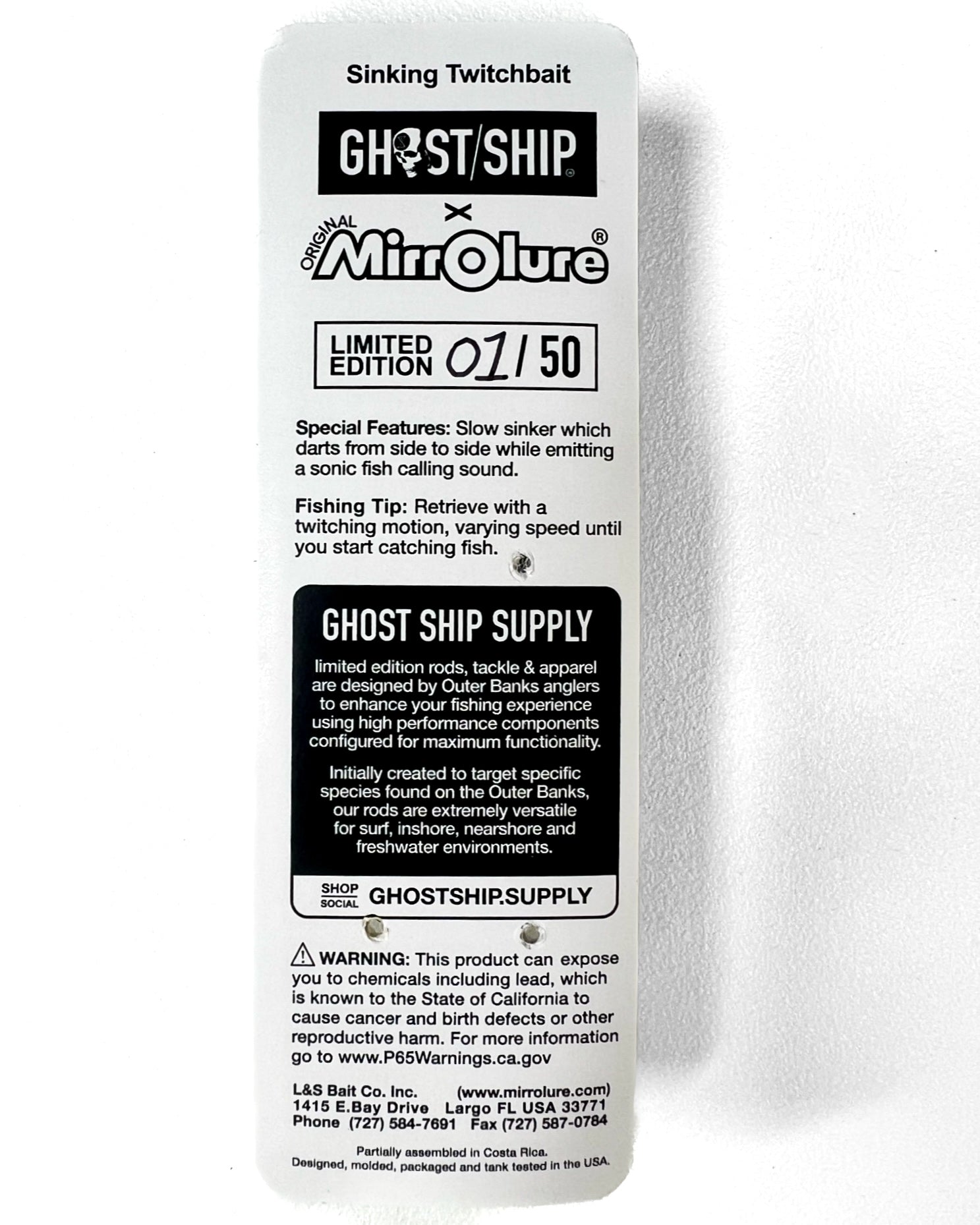 GHOST/SHIP X MIRROLURE Sinking Twitchbait - Green Machine - GHOSTSHIP.Supply