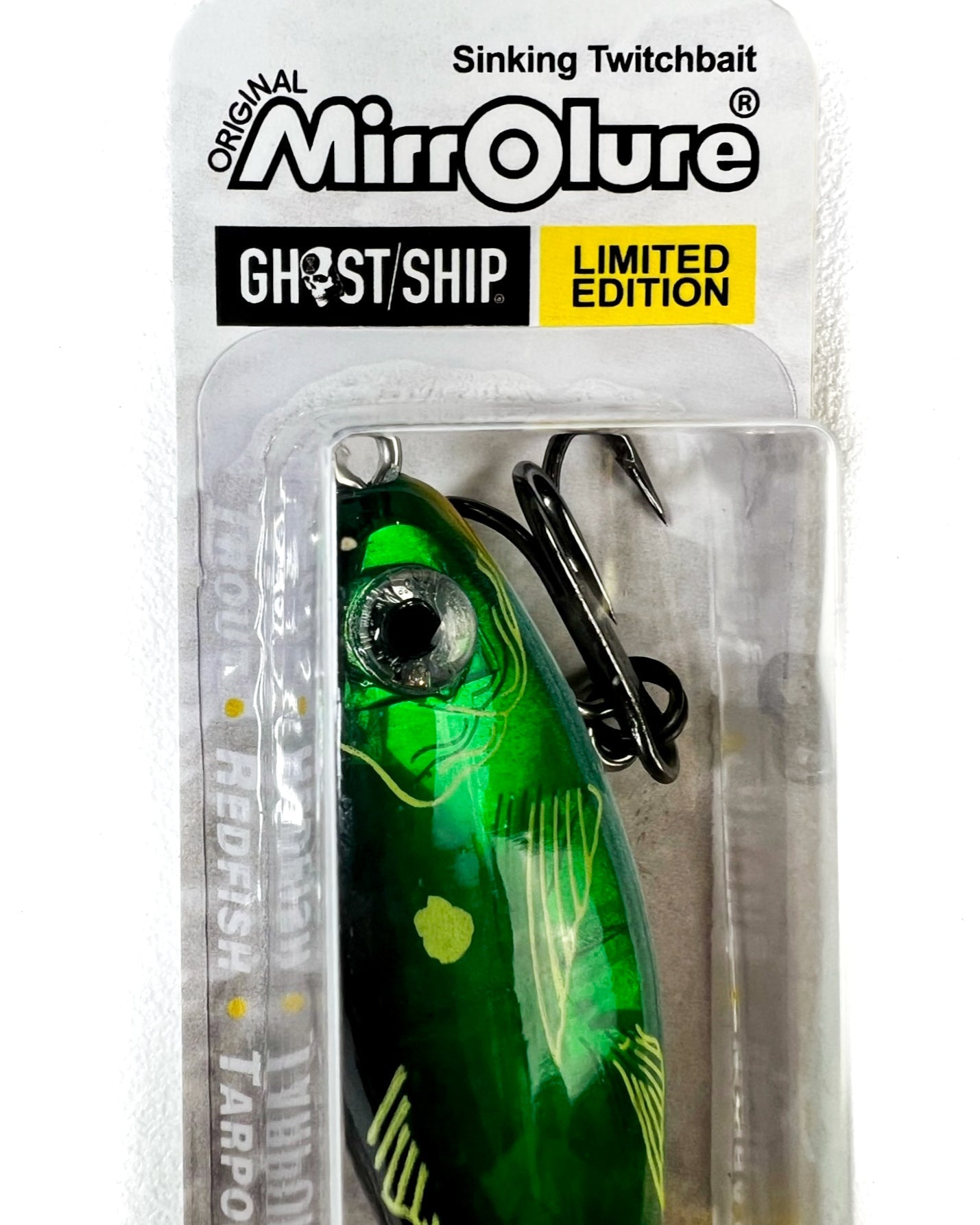 GHOST/SHIP X MIRROLURE Sinking Twitchbait - Green Machine - GHOSTSHIP.Supply