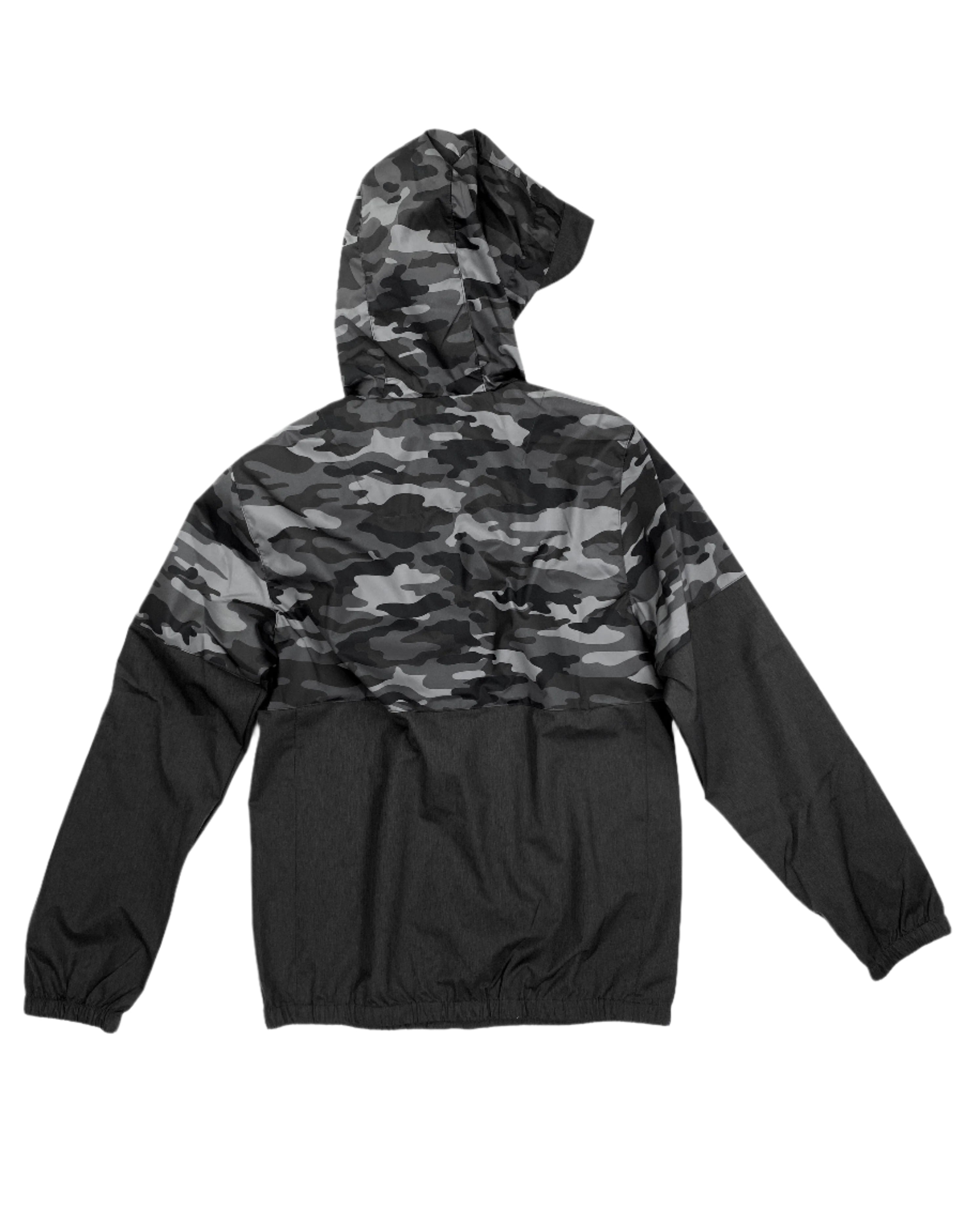 Hybrid Hooded Zip-Up Jacket - Gunmetal Camo - GHOSTSHIP.Supply
