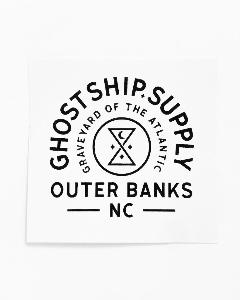 Insignia NC logo on White Square Sticker - Large - GHOSTSHIP.Supply
