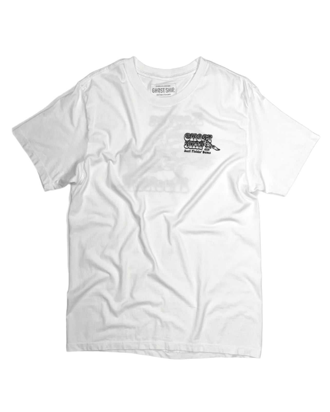 Keep on Huckin White Tee - GHOSTSHIP.Supply