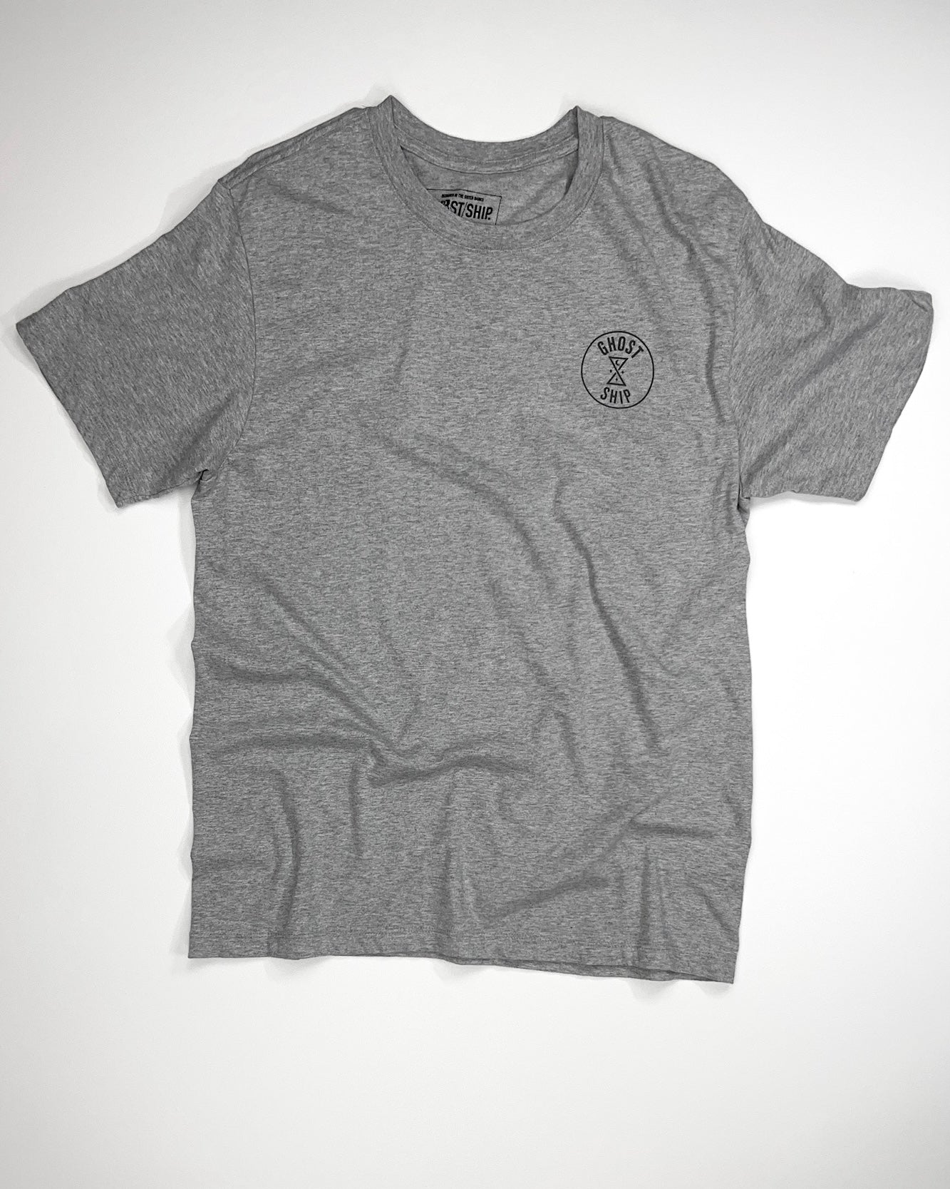 Ominous Skull Athletic Gray Tee - GHOSTSHIP.Supply