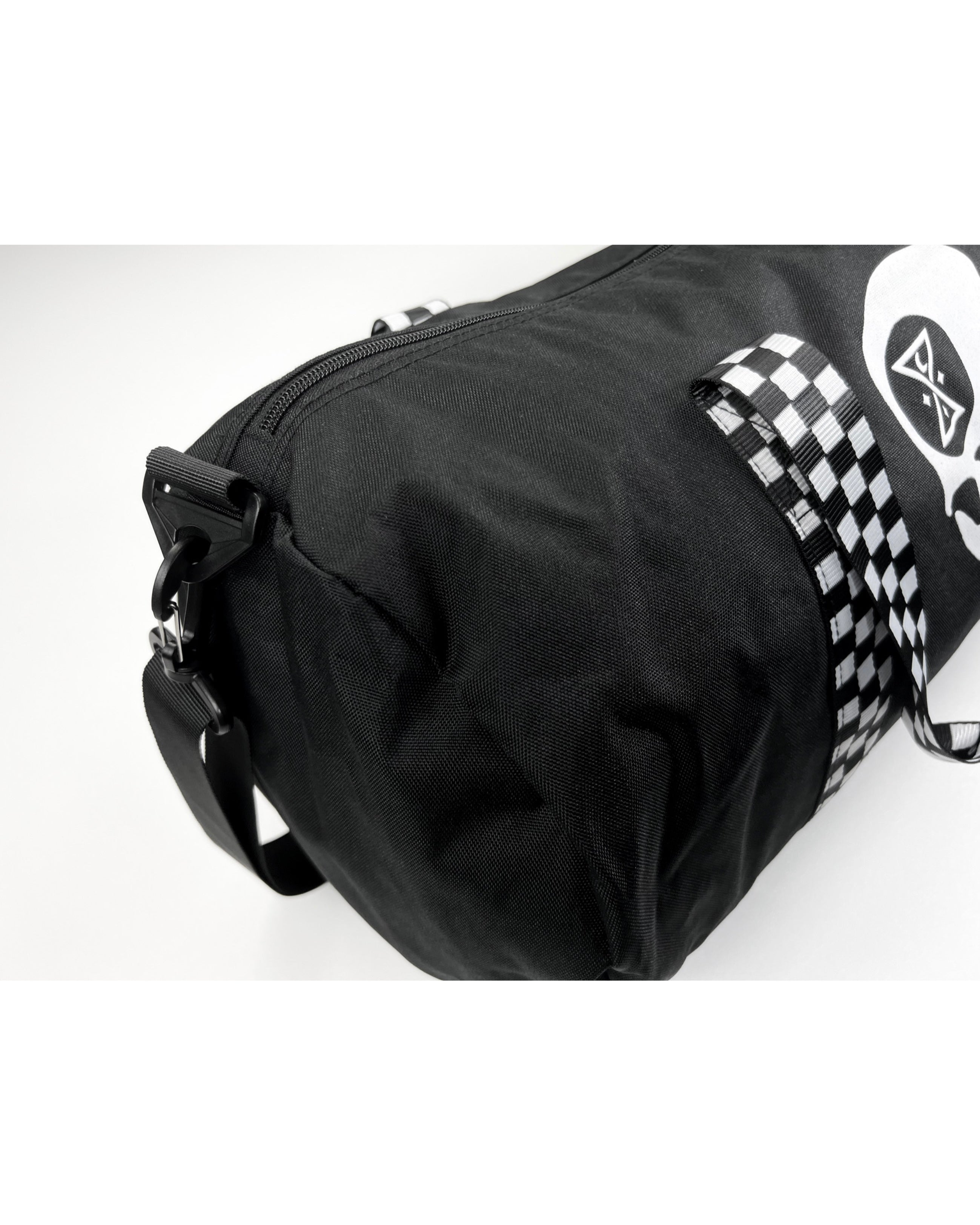 Ominous Skull Checkered Duffle Bag - GHOSTSHIP.Supply