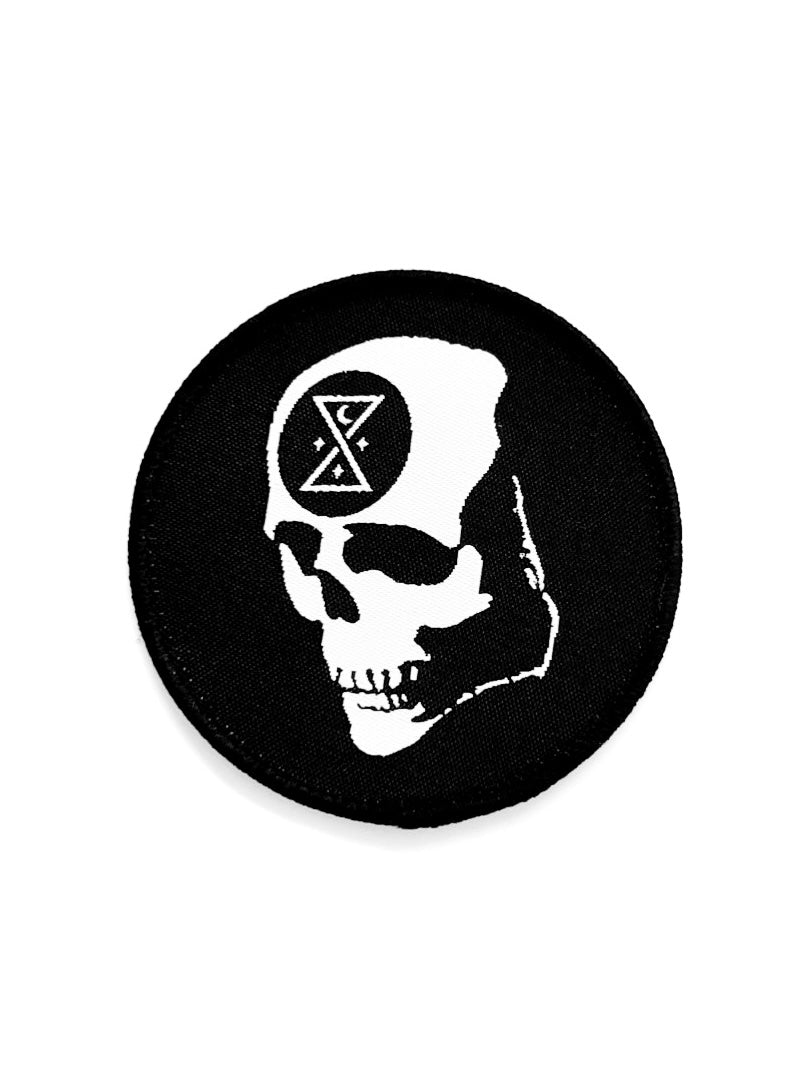 Ominous Skull Woven Circle Patch - GHOSTSHIP.Supply