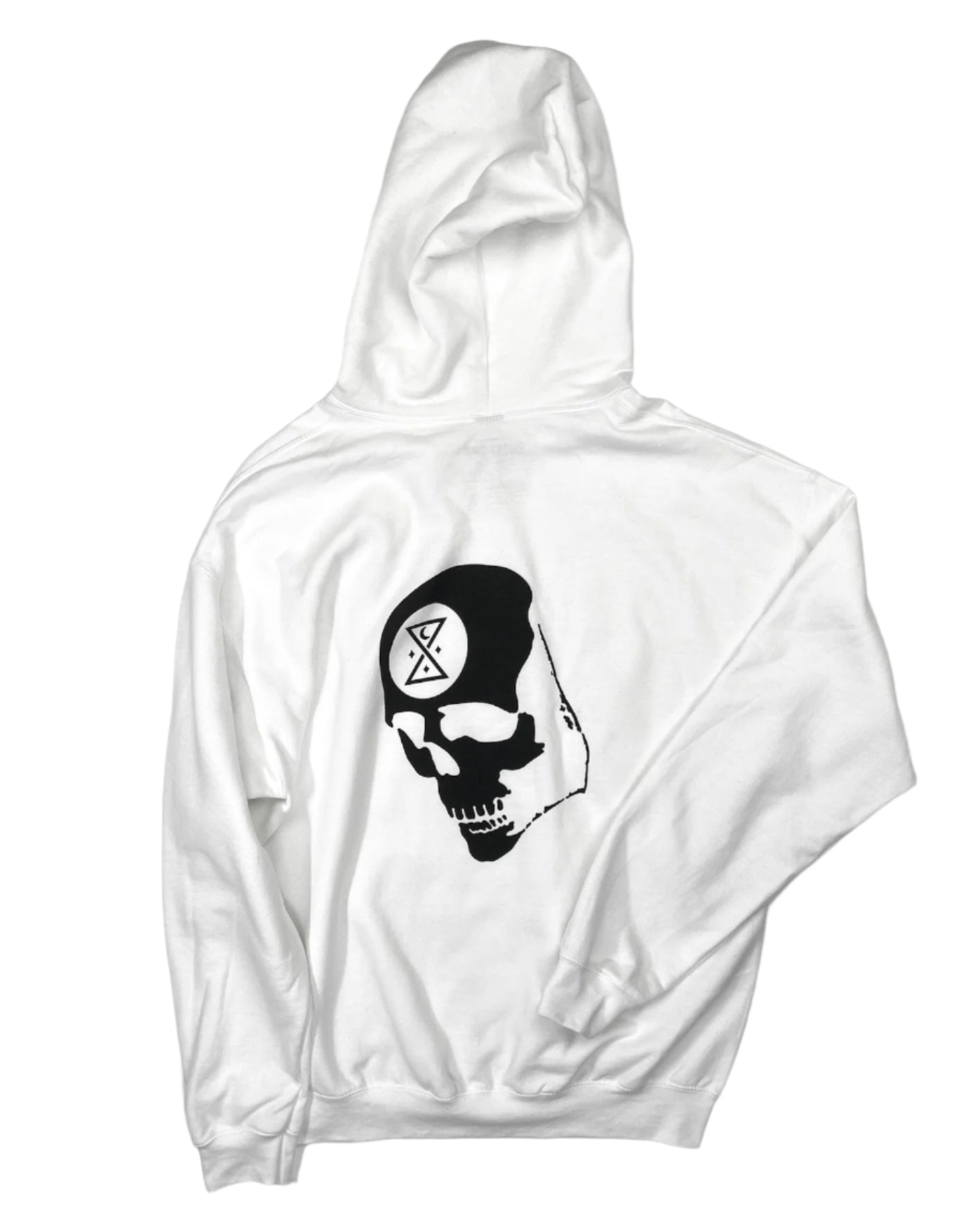 White Ominous Skull Hoodie - GHOSTSHIP.Supply