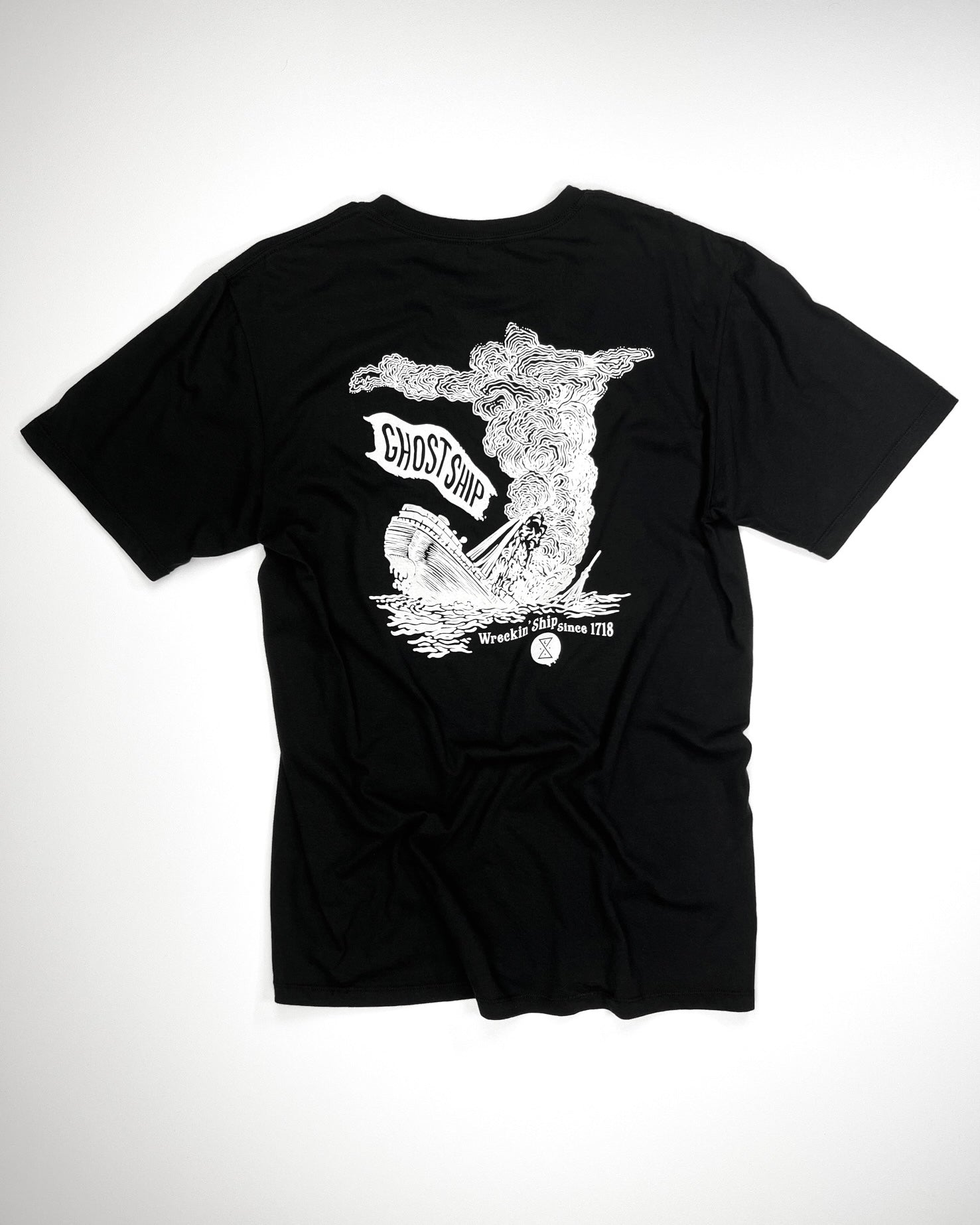 Wreckin Ship Black Tee - GHOSTSHIP.Supply