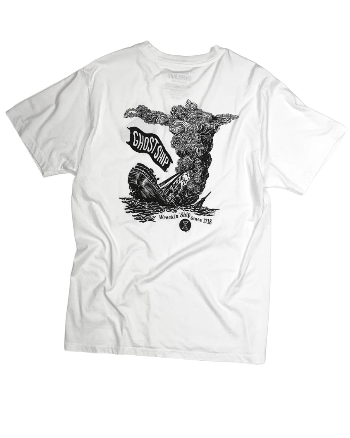 Wreckin Ship White Tee - GHOSTSHIP.Supply